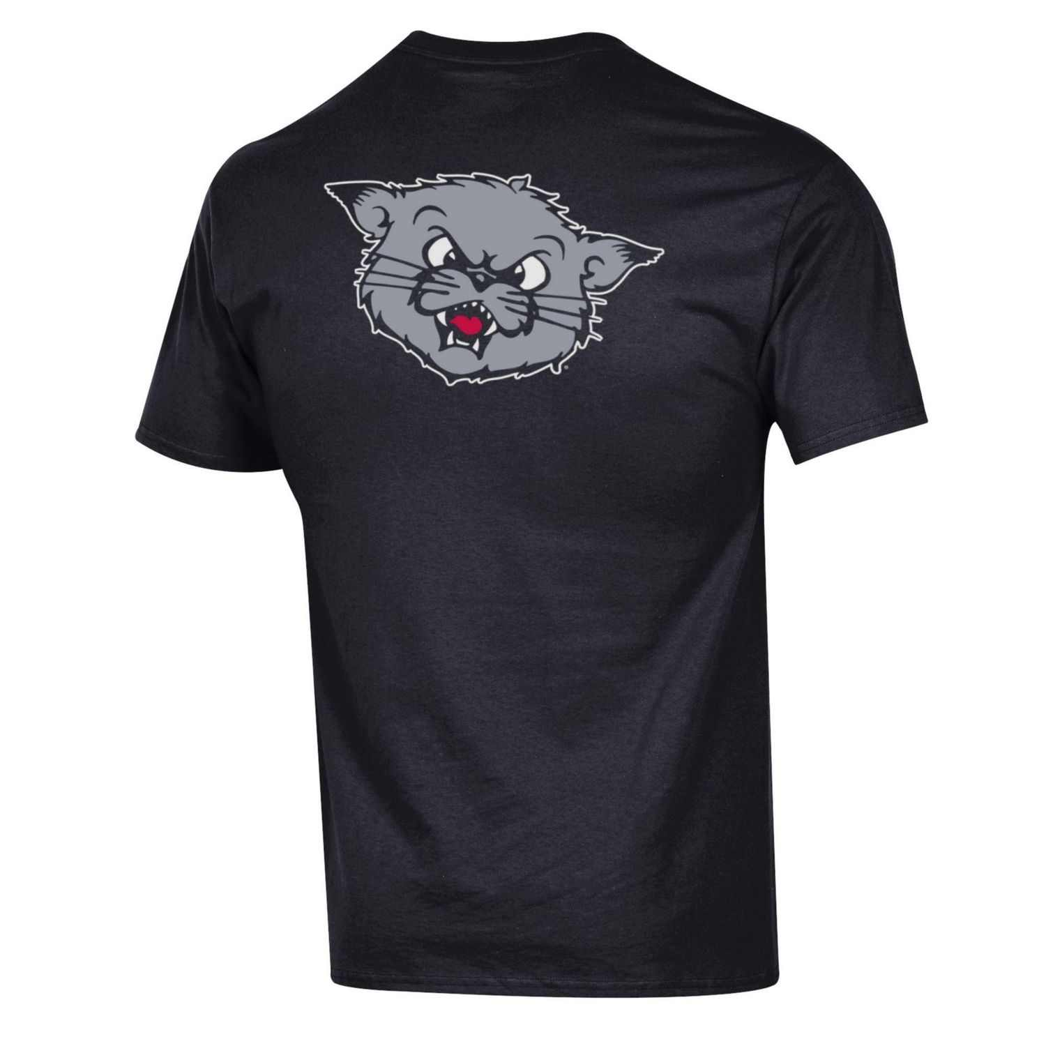 Black Jersey Short Sleeve Tee with Vault Cathead Full Back, Size: 2XL