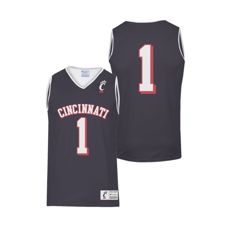 Champion Cincinnati Black Sublimated Basketball Jersey
