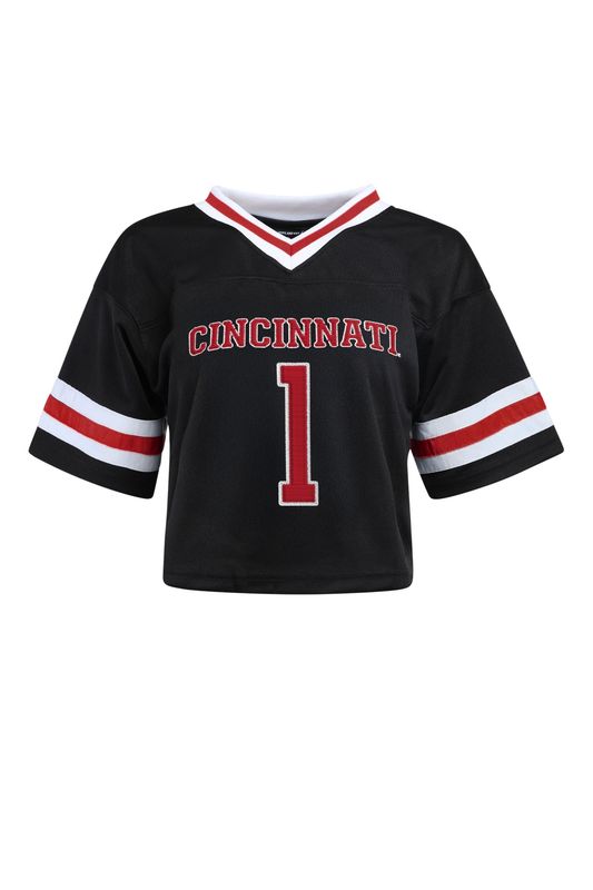 Cincinnati Bearcats Women's Cropped Football Jersey