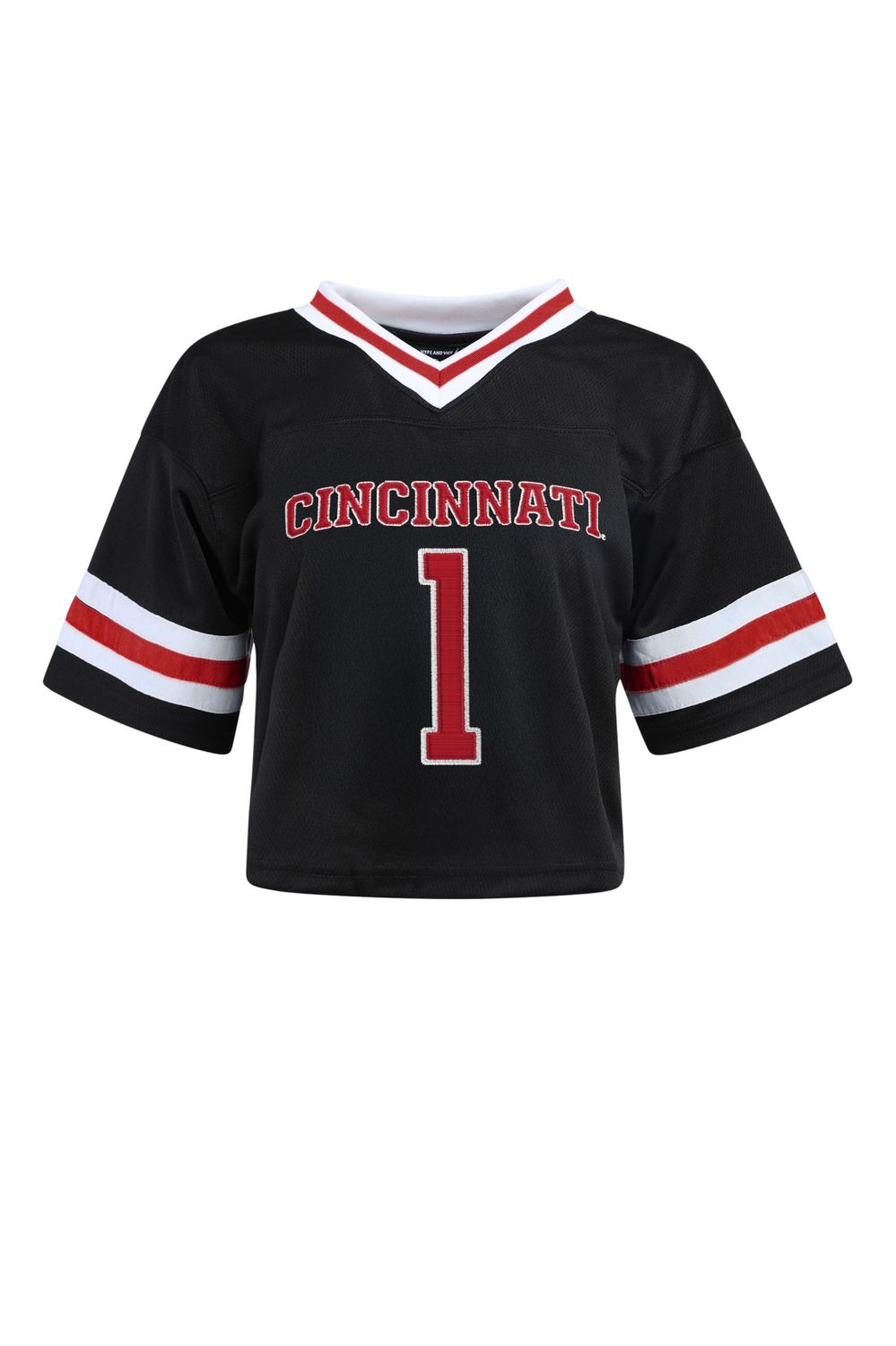 Cincinnati Bearcats Women's Cropped Football Jersey, Size: S
