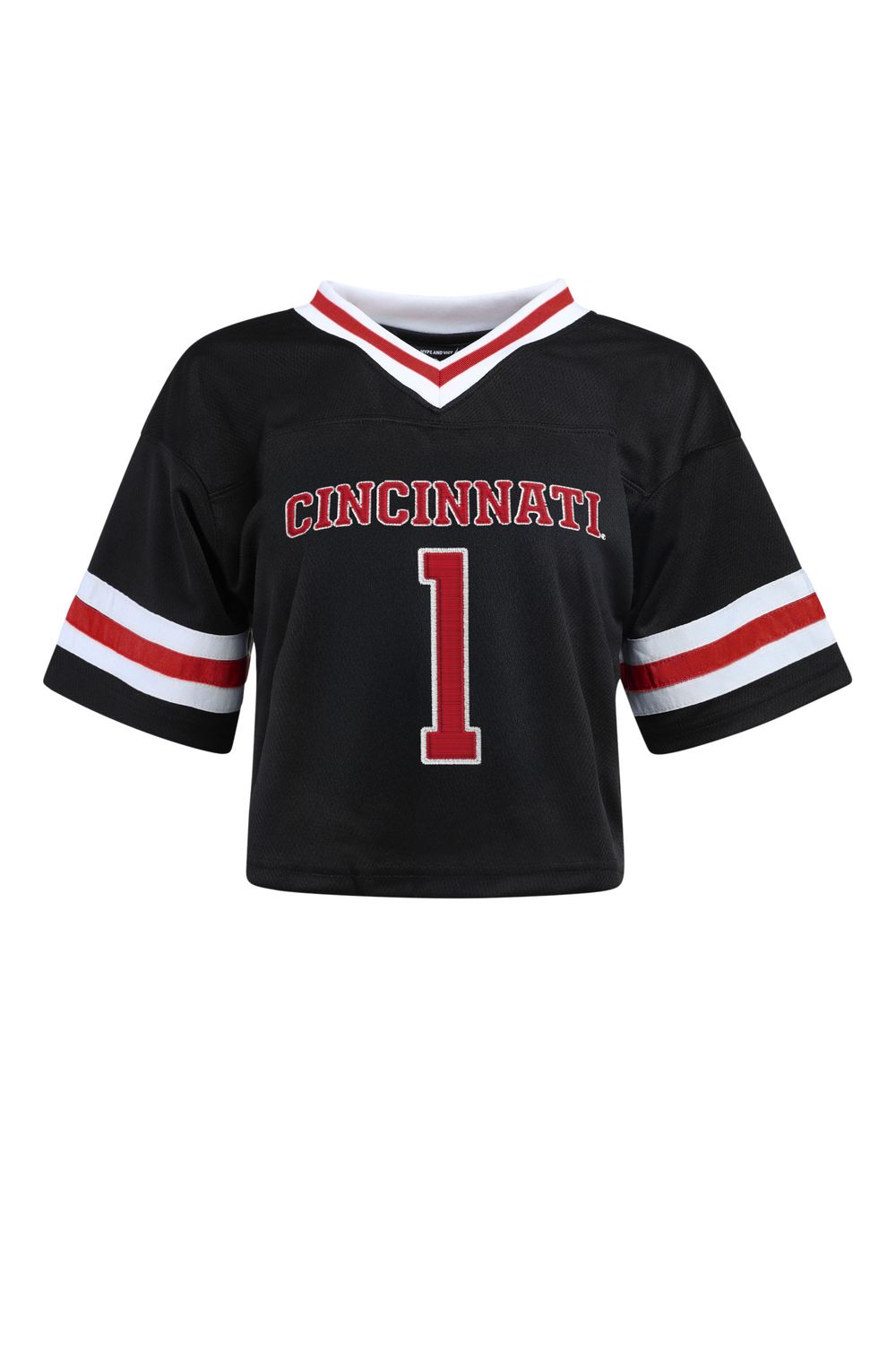 Cincinnati Bearcats Women's Cropped Football Jersey, Size: XS