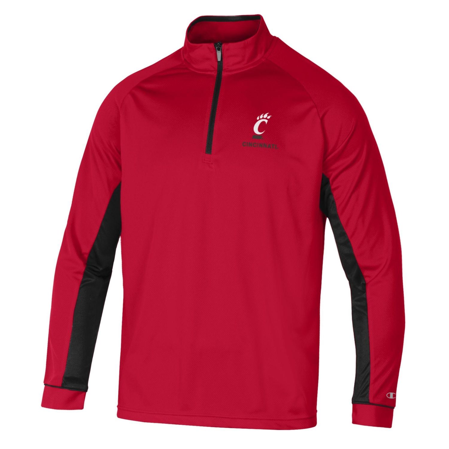 Champion Red and Black 1/4-Zip, Size: S