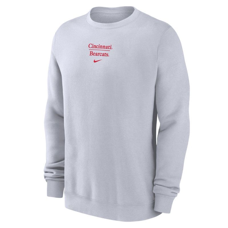 Nike White Crew Cincinnati Bearcats Embroidery, Size: S