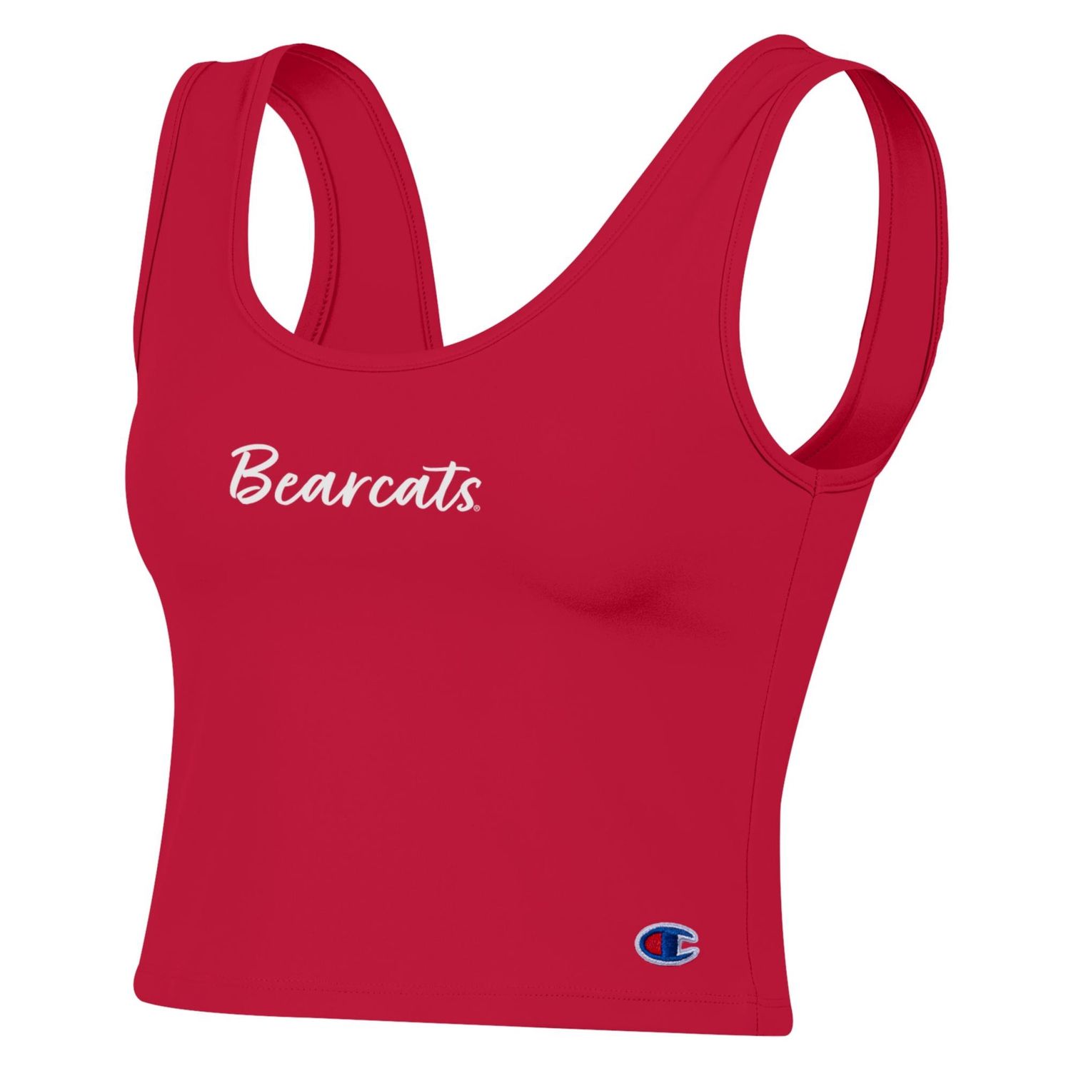 Cincinnati Bearcats Champion Cursive Bearcats Crop Top