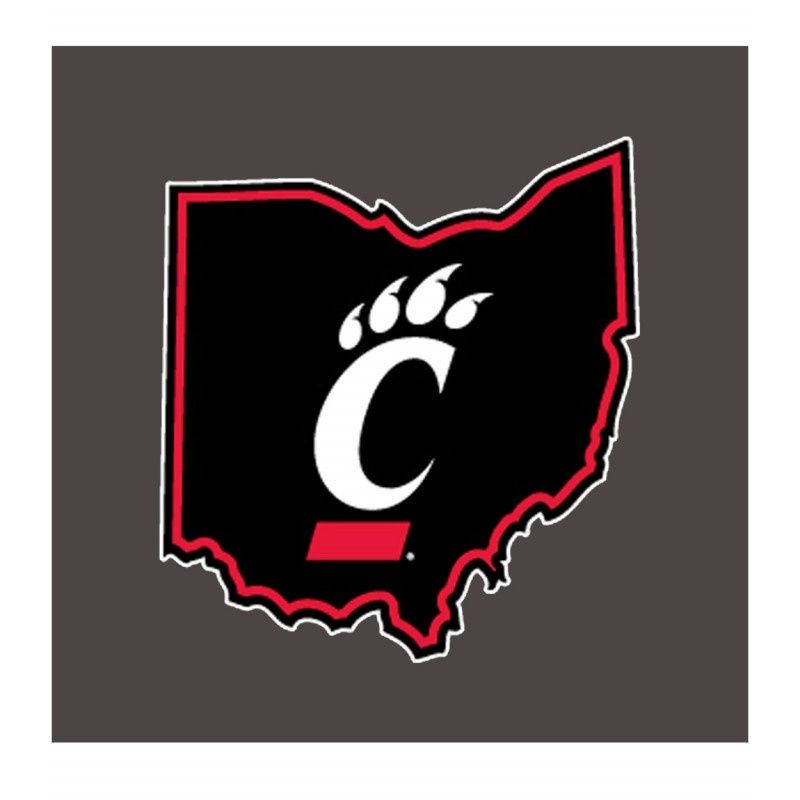 Auto Decal - Black Ohio with C-Paw, Size: MINI