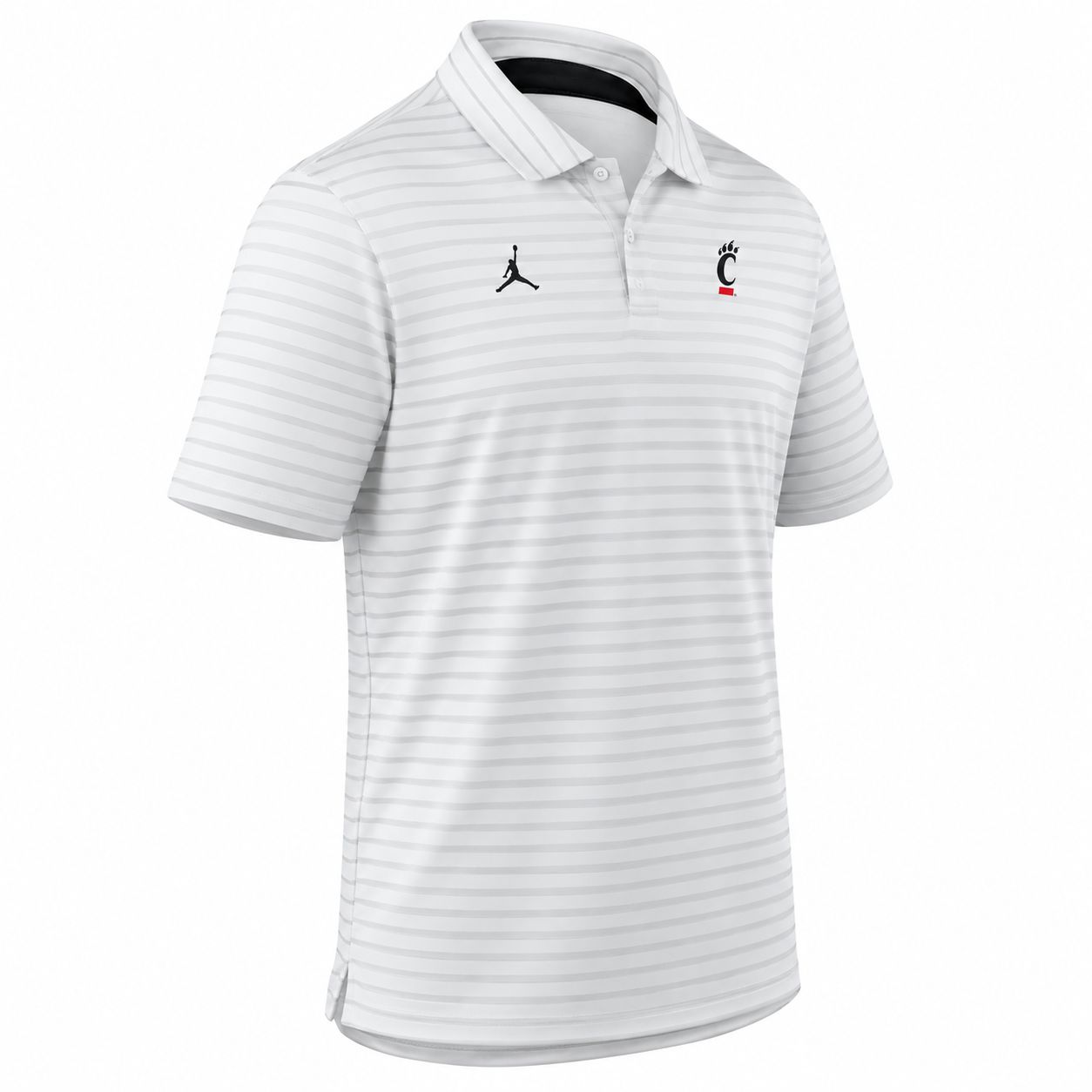 Jordan University of Cincinnati Bearcats Striped Polo, Size: 2XL