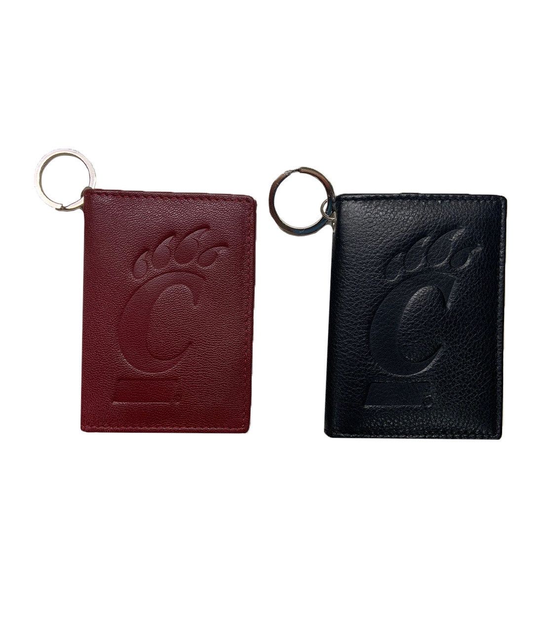 Cincinnati Bearcats Genuine Leather Snap Wallet, Color: BLACK