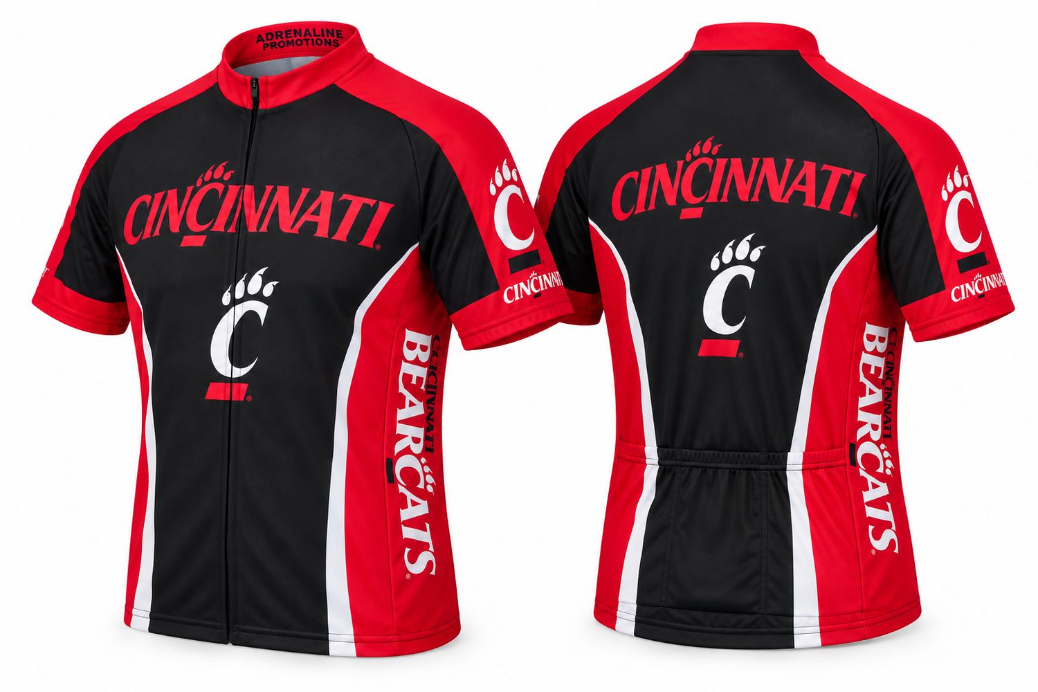 Adrenaline Cincinnati Bearcats Cycling Jersey, Size: S