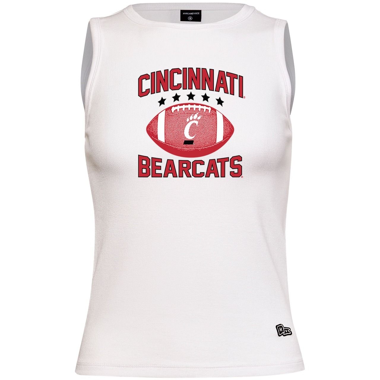 Cincinnati Bearcats  Football Hype and Vice Ribbed Tank, Size: XS