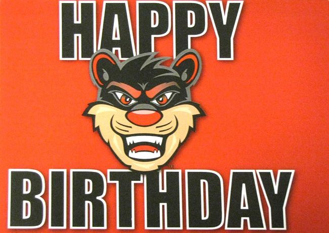 Happy Birthday w/Cathead card