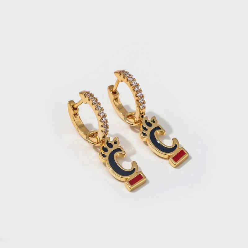 Pennant Double Earring Set