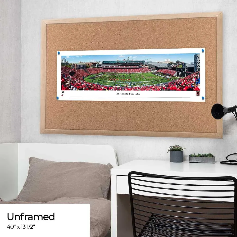 University of Cincinnati Nippert Stadium Football Panoramic Print - Bagged