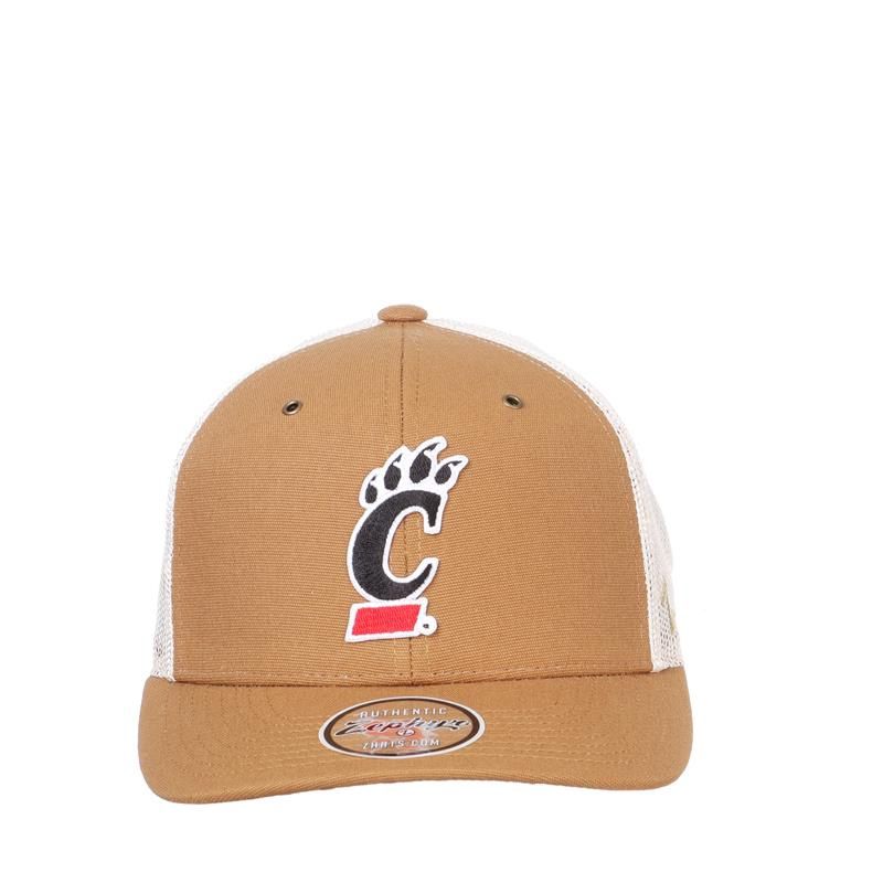Khaki Trucker hat with C-Paw