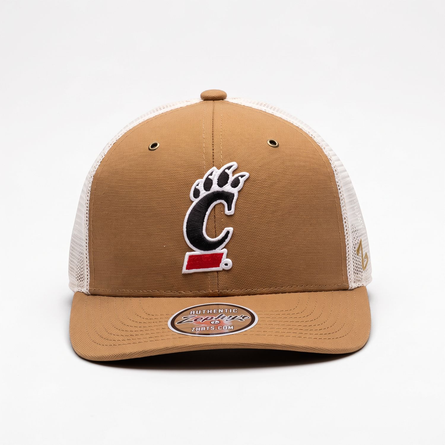 Cincinnati Bearcats Khaki C-Paw Trucker Hat