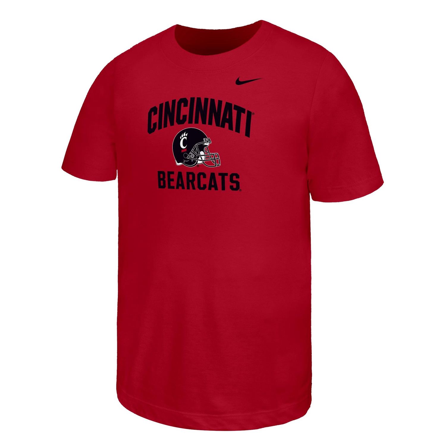 Youth Red Cincinnati Bearcats Helmet Tee, Size: S