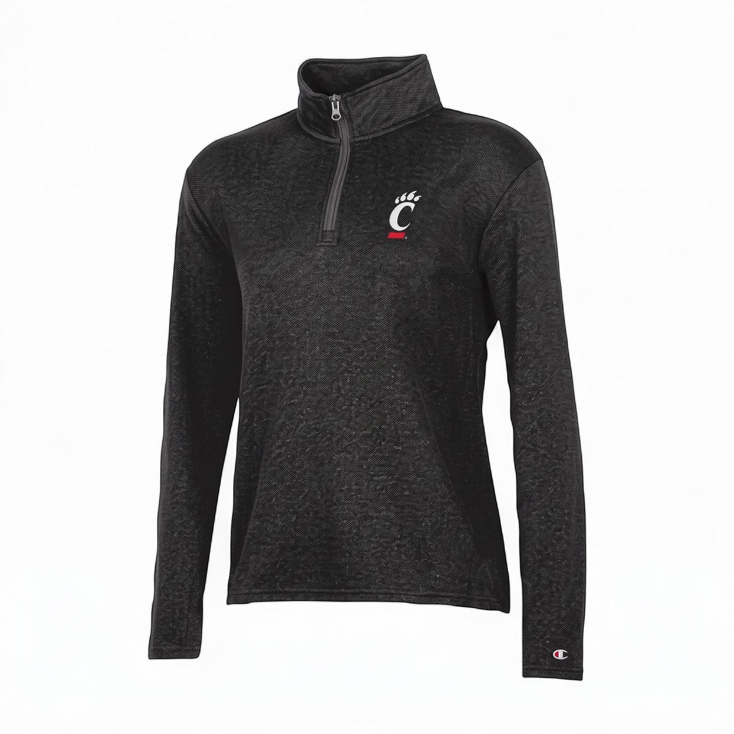 Women’s Champion Cincinnati Bearcats C-PAW Mock Neck 1/4 Zip, Size: XS