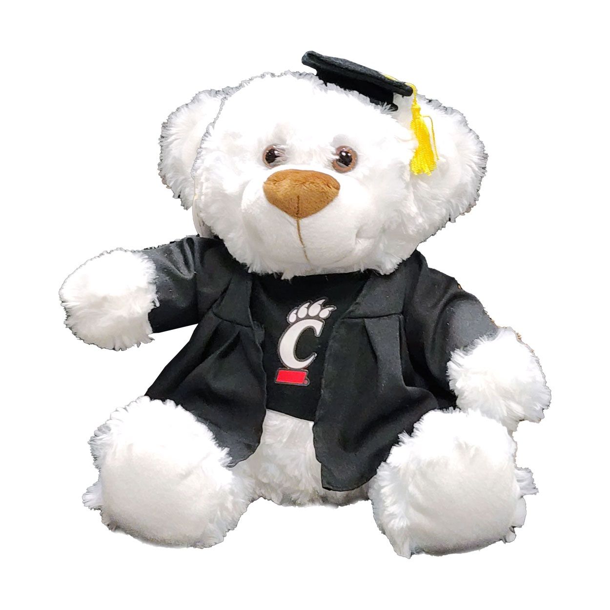 White graduation bear