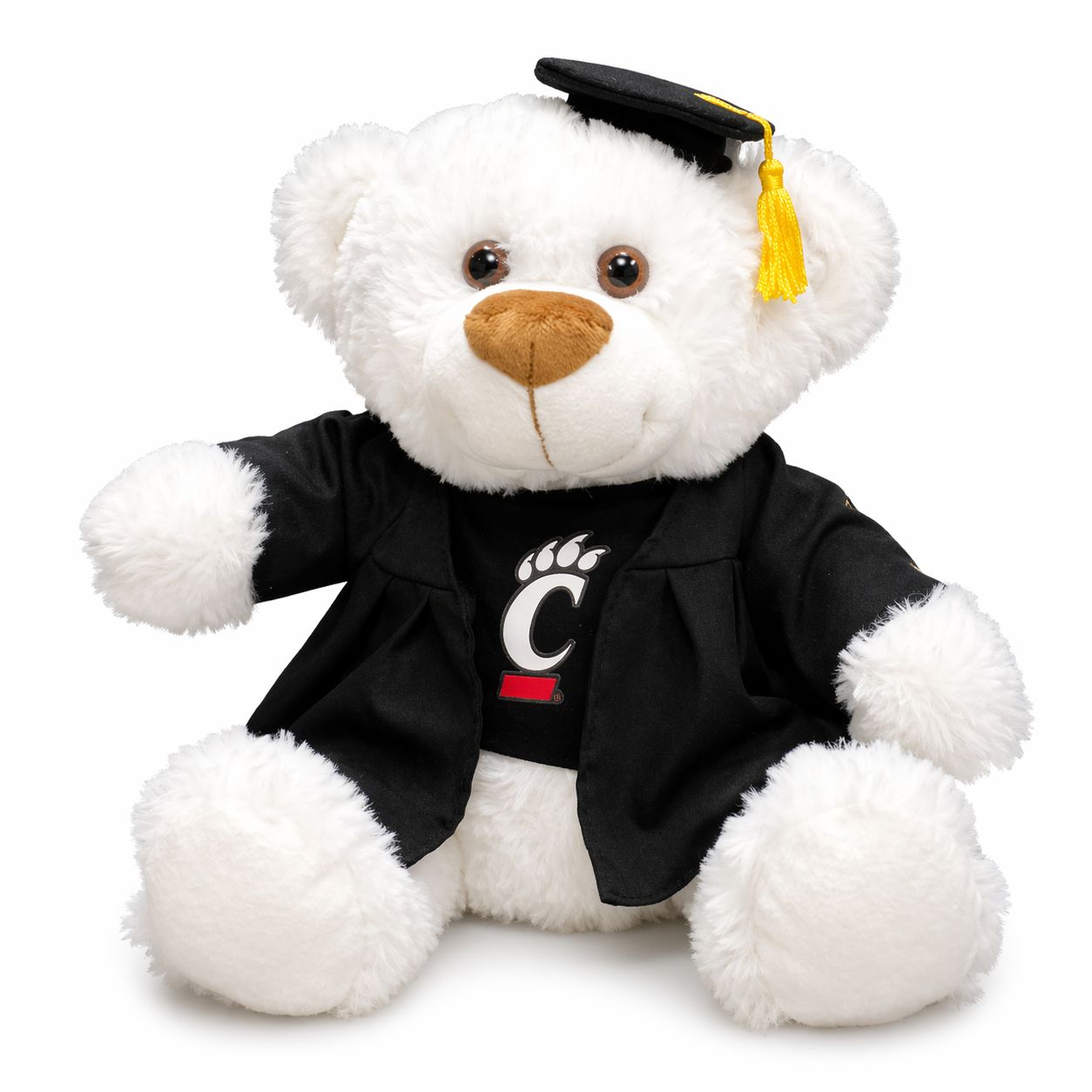 White graduation bear