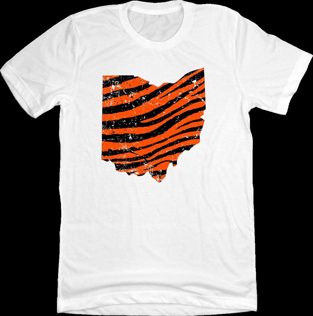 Cincy Shirts Tiger Stripe State SST