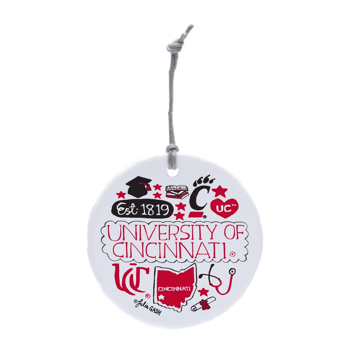 UC Julia Gash Ceramic Ornament