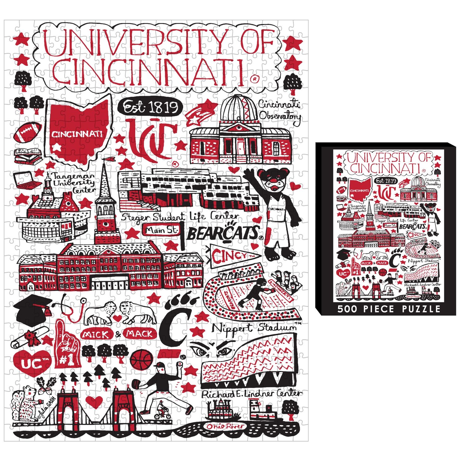 UC Julia Gash 500-piece Puzzle