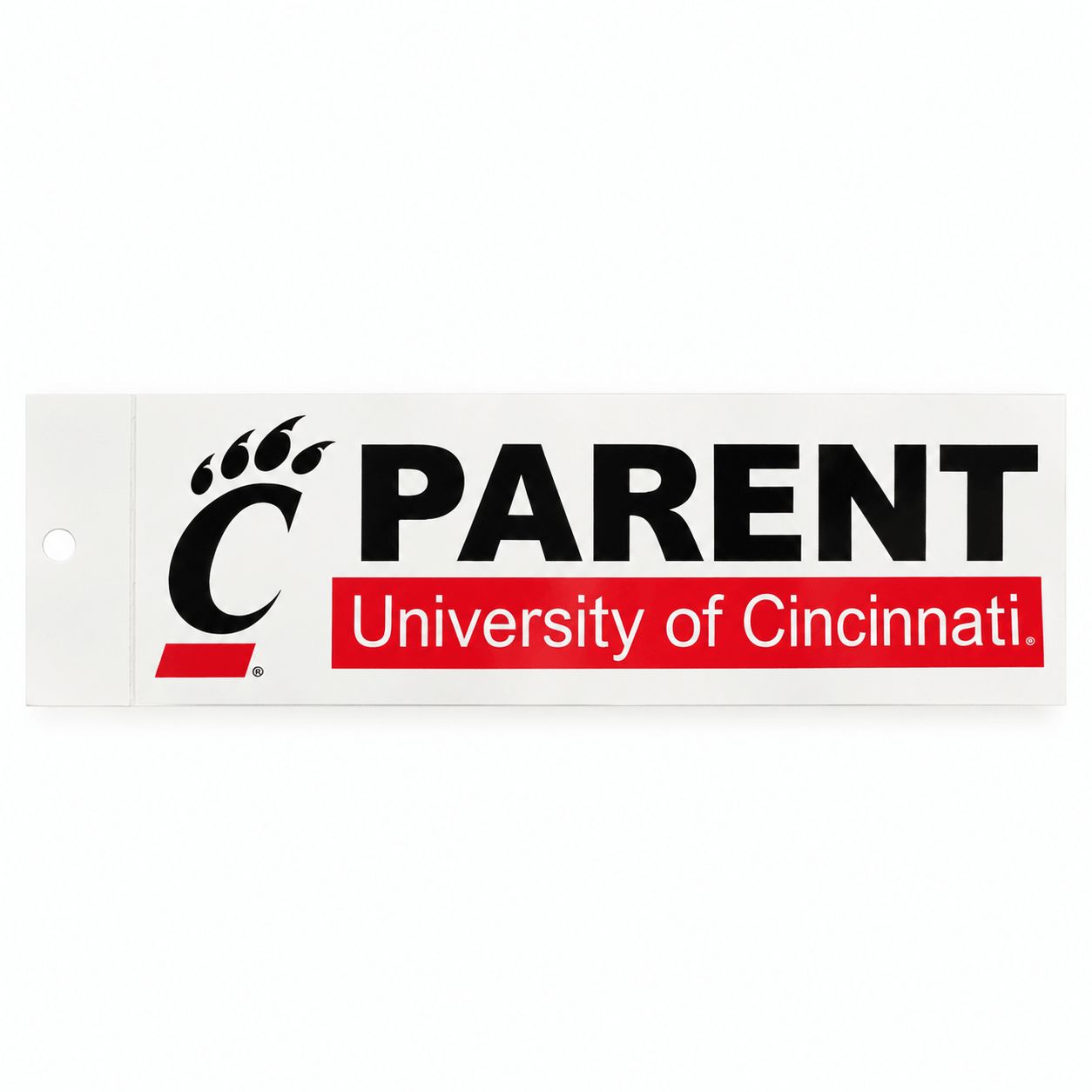 University of Cincinnati C-Paw Parent Bumper Sticker