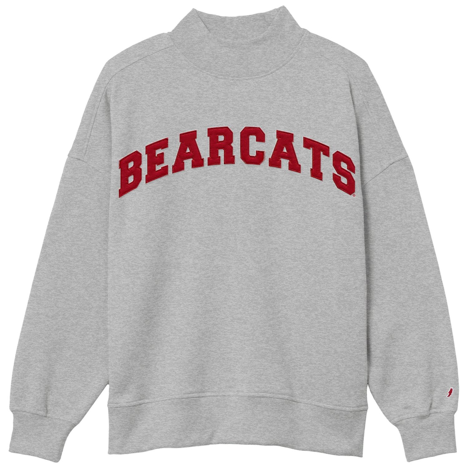 Cincinnati Bearcats Arched Twill Women’s Mock Neck Sweatshirt, Size: S