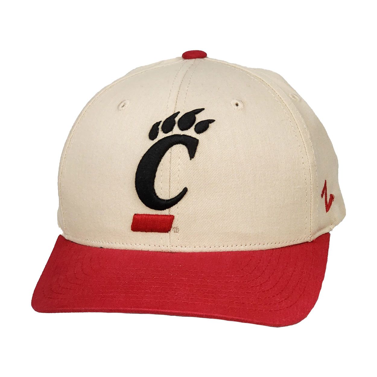 Cincinnati Bearcats C-Paw Snapback Hat – Ivory/Red