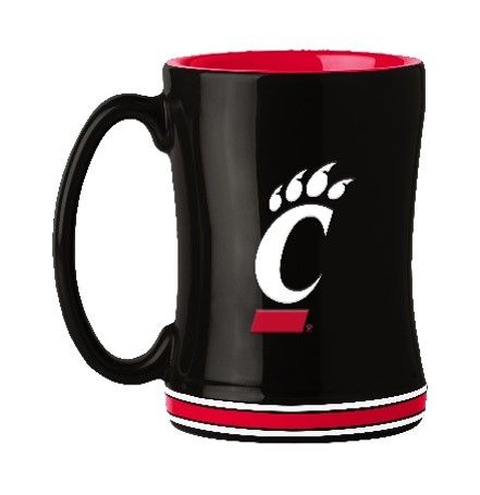 Cincinnati Bearcats C-Paw Relief Mug – Black