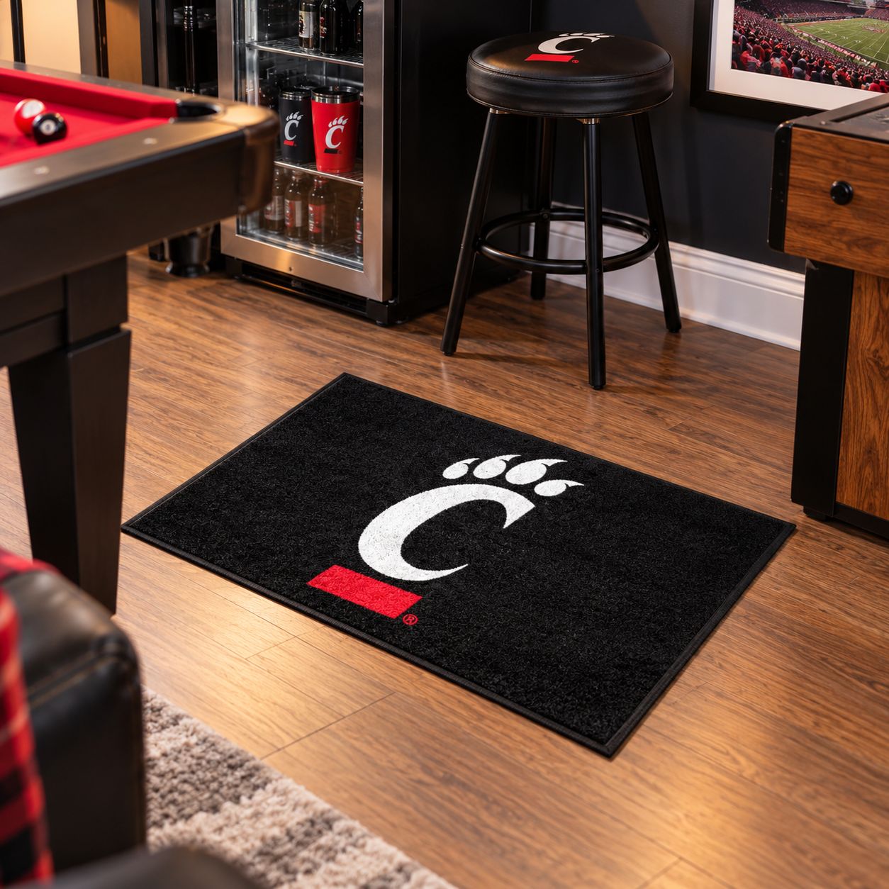 University of Cincinnati Bearcats C-Paw Starter Mat