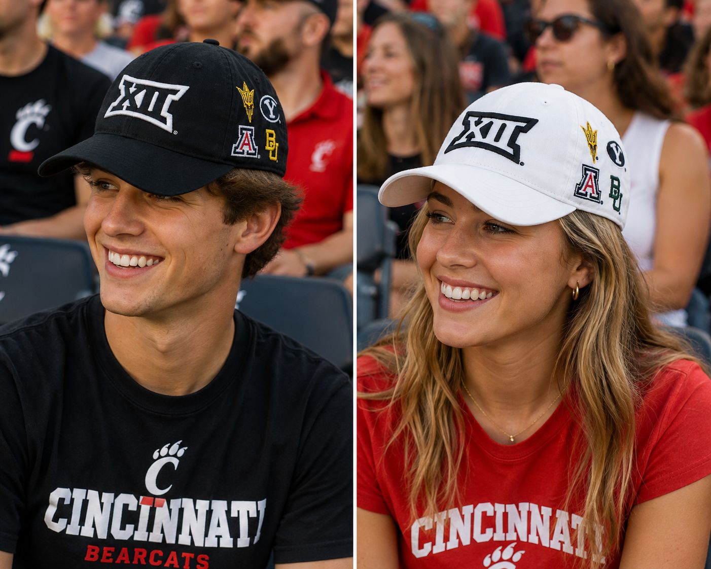 Big 12 Conference Multi-Team Logo Adjustable Hat