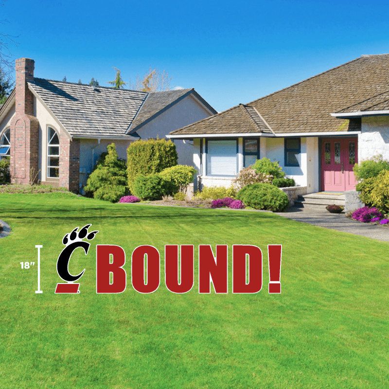 University of Cincinnati Bound Large Lawn Sign DS