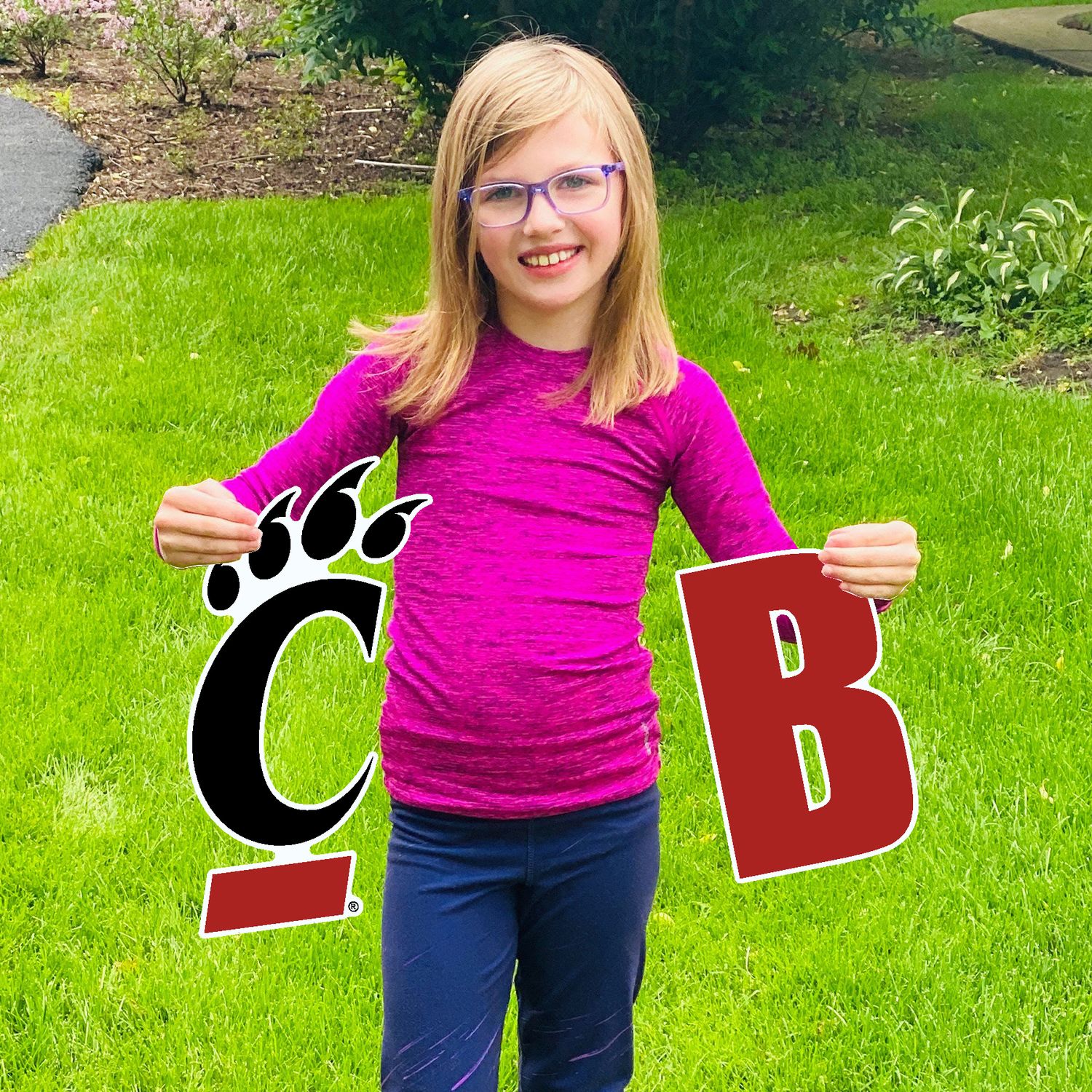 University of Cincinnati Bound Large Lawn Sign DS