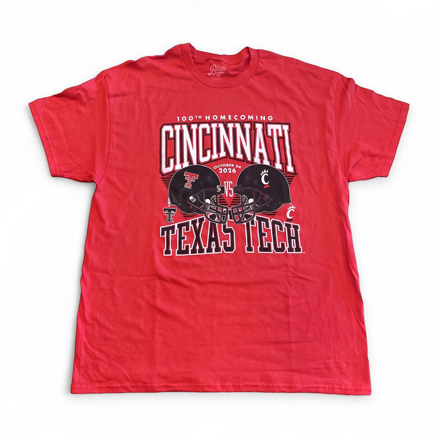 LIMITED-EDITION: Cincinnati Bearcats vs Texas Tech 100th Homecoming T-shirt