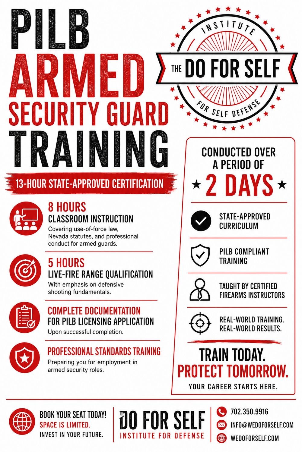 PILB Armed Security Guard Training: 13-Hour State-Approved Certification