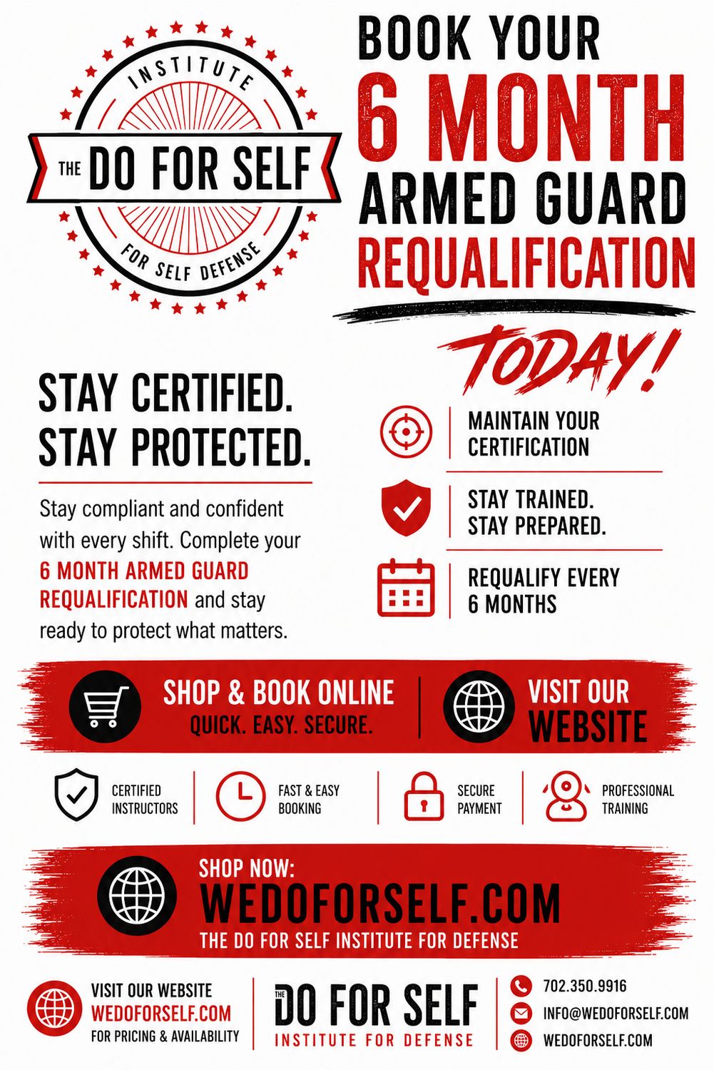PILB Armed Guard Requalification: 6-Month Live-Fire Qualification