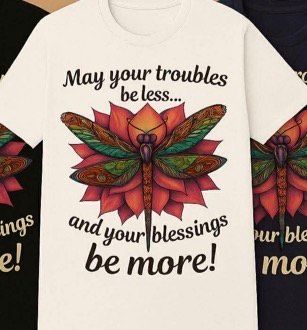 May Your Troubles Be Less & Your Blessings Be More T-Shirt May Your Troubles Be Less & Your Blessings Be More T-Shirt