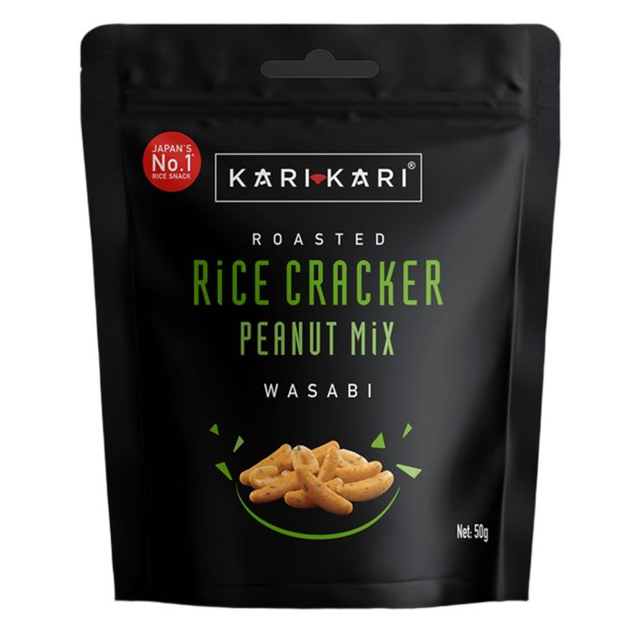 Kari Kari Rice Cracker Peanut Mix Wasabi 50g