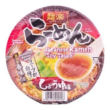 Menraku Cup Noodle Soy Sauce