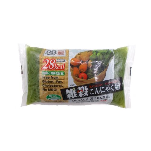 Konnyaku Noodle Spinach 200g