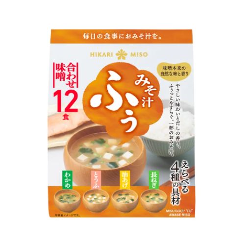 Assorted Instant Miso Soup "Fu" 12pcs