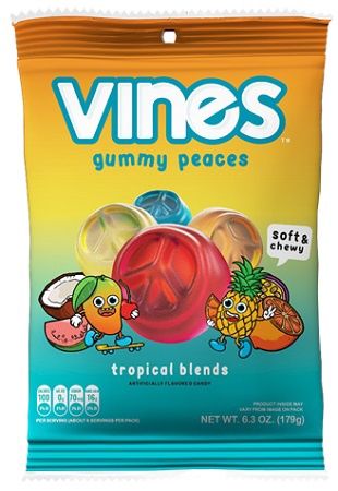 VINES -PEG GUMMY PEACES TROPICAL