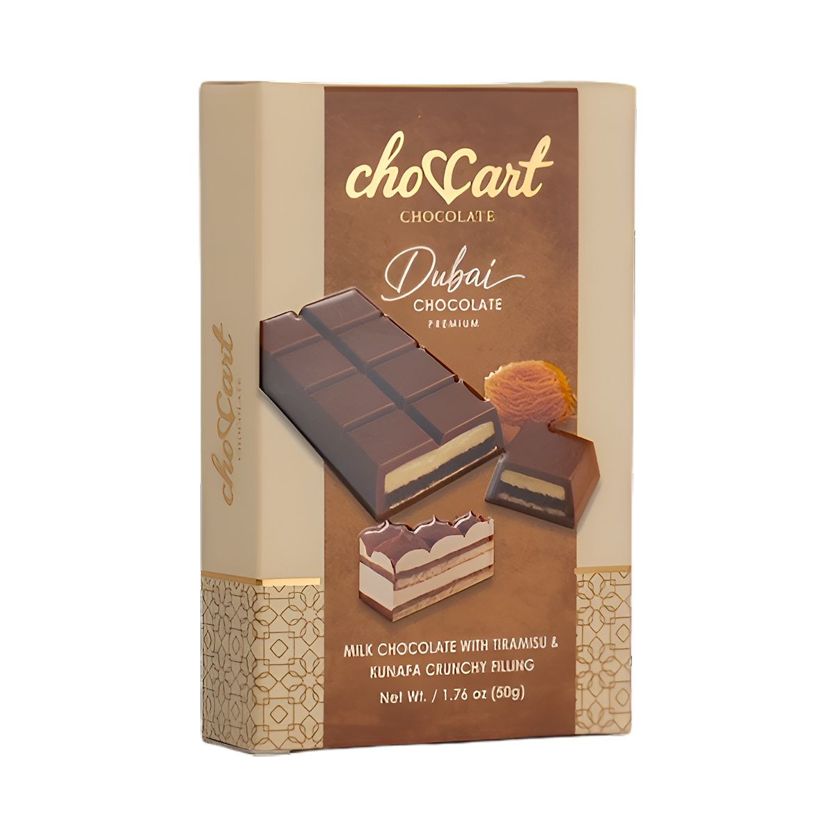 CHOCCART DUBAI BAR 50G- TIRAMISU