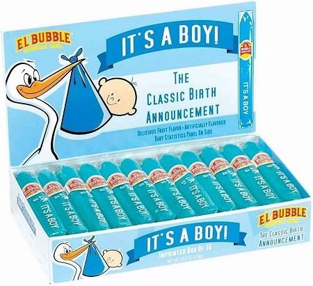 IT'S A BOY BUBBLE GUM CIGAR