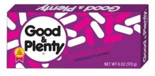 GOOD &amp; PLENTY   6OZ BOX