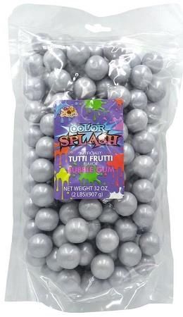 COLOR SPLASH GUMBALLS SILVER PEARL