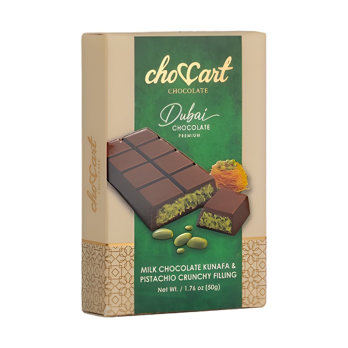 CHOCCART DUBAI BAR 50G- MILK CHOC