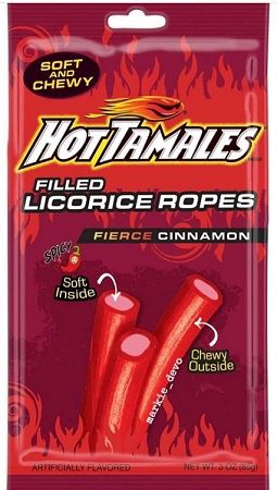 HOT TAMALES LICORICE ROPES 3OZ