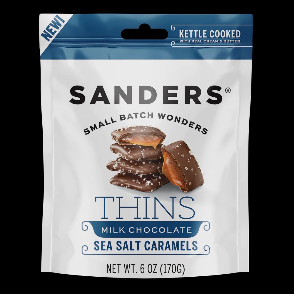 Sanders Thins Milk Chocolate 6oz