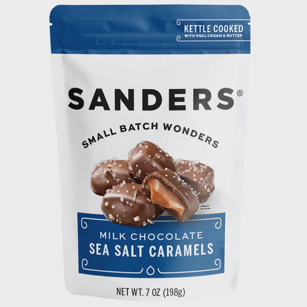 Sanders Milk Chocolate Sea Salt Caramels 7oz
